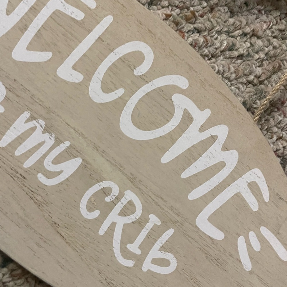 Hobby Lobby Rustic Brown Hanging Sign - Picture 2 of 4